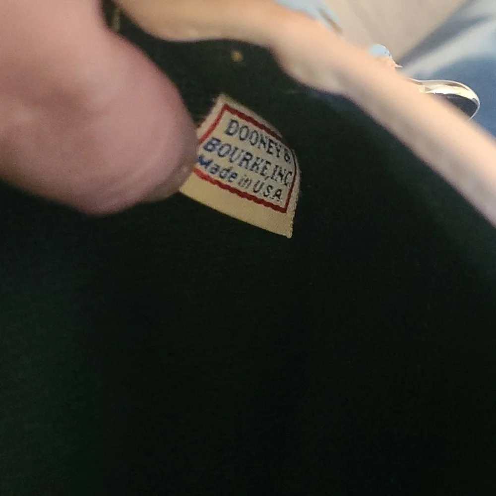 Vintage Dooney & Bourke Canvas Leather Signature Wristlet Wallet Clutch - Picture 5 of 6